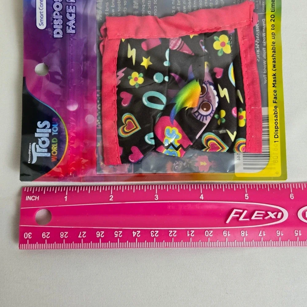 Smart Care DreamWorks Trolls World Tour Disposable Face Mask, 2+ Years Old,‎ New